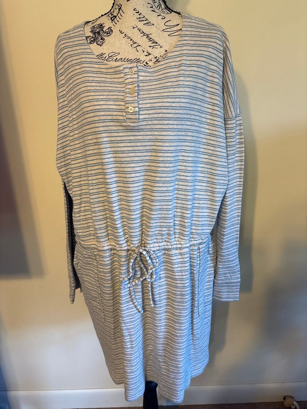 Haven Well Within Gray Organic Cotton Jersey Dress